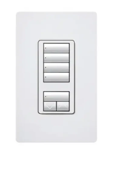 Lutron HQWD-W4S-SW Homeworks QS SeeTouch 4 Button Wired Keypad NIB SHIP SAME DAY