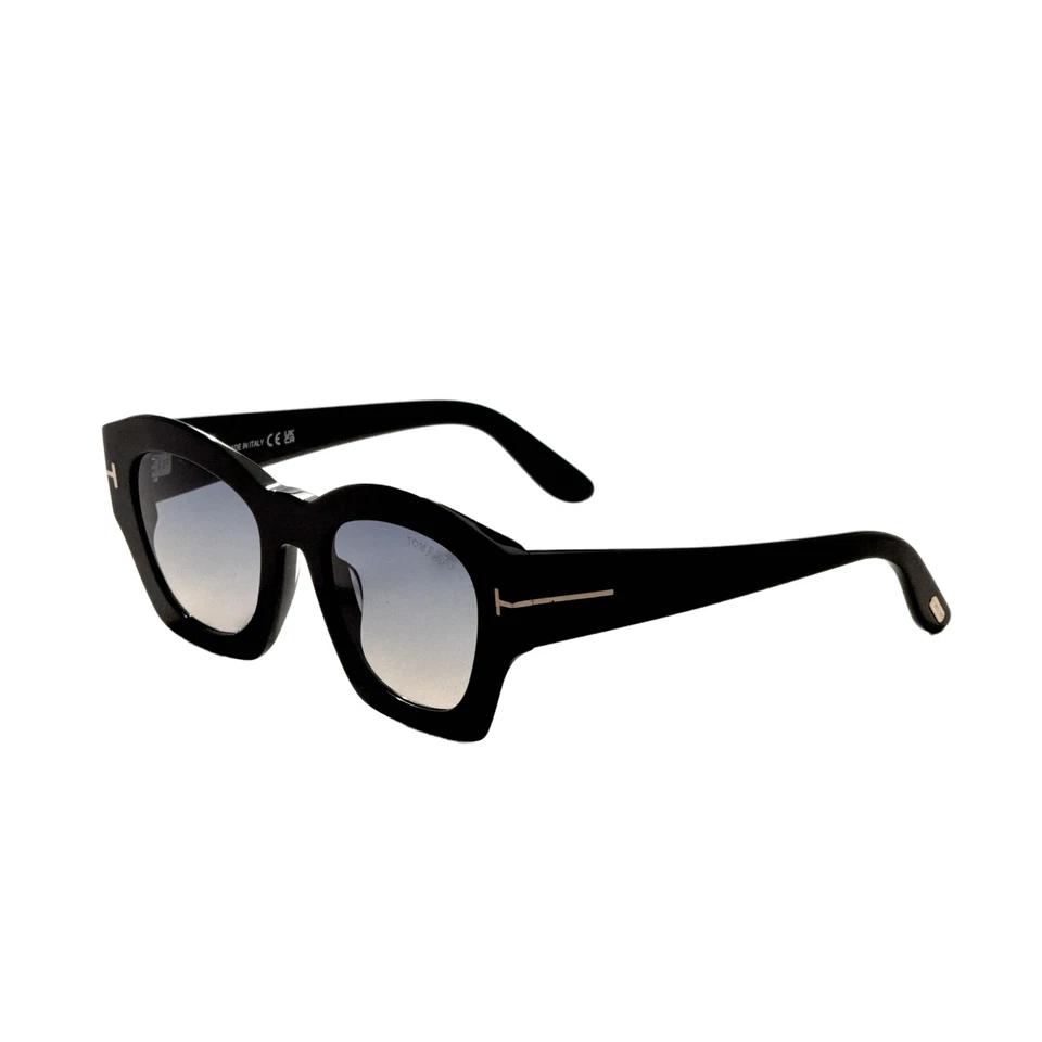Tom Ford Women's Fashion 52 mm Shiny Black Sunglasses FT1083-01P-52