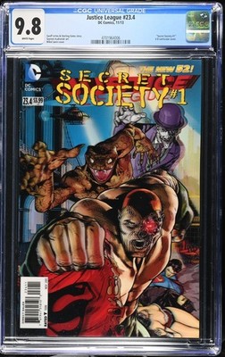 Justice League #23.4 CGC 9.8 (2013) - Secret Society #1 - 3-D Lenticular Cover