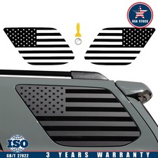 Pair Matte Black Usa Flag Window Decal Stickers For 2010-22 Toyota 4runner