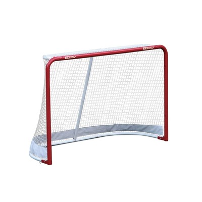 Hockey Folding Pro Goal, 2-Inch, Red/White   On Goal Net,67708