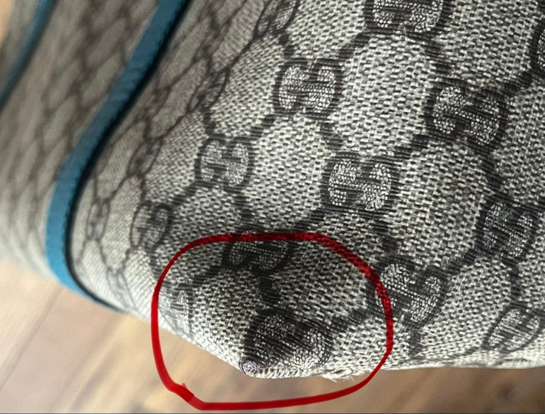 Gucci Tote Bag Blue Leather Women's Fashion Authentic Excellent Condition thumbnail 14