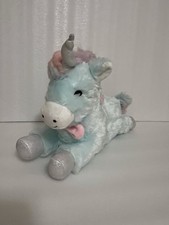 FAO Schwarz Glow Brights Unicorn Plush 12-inch Unicorn Toy
