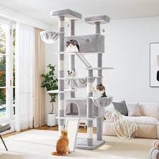 81 Inches Tall Cat Tree/Multi-Level Large Climbing Tree House and Towers for Big