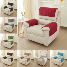 Recliner Slipcover Chair Arm Covers with Pocket Headrest Sofa Cover 3 Comfort