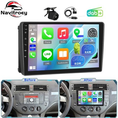 DAB+ 9'' Android 15 Für Ford C-Max 2006-2010 Autoradio Apple Carplay GPS Navi BT