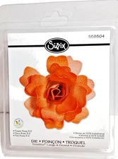 Sizzix Sizzlits Flower 3D Rose Die Large 3 7/8" x 3 1/2"  No. 558504 New In Pkg.