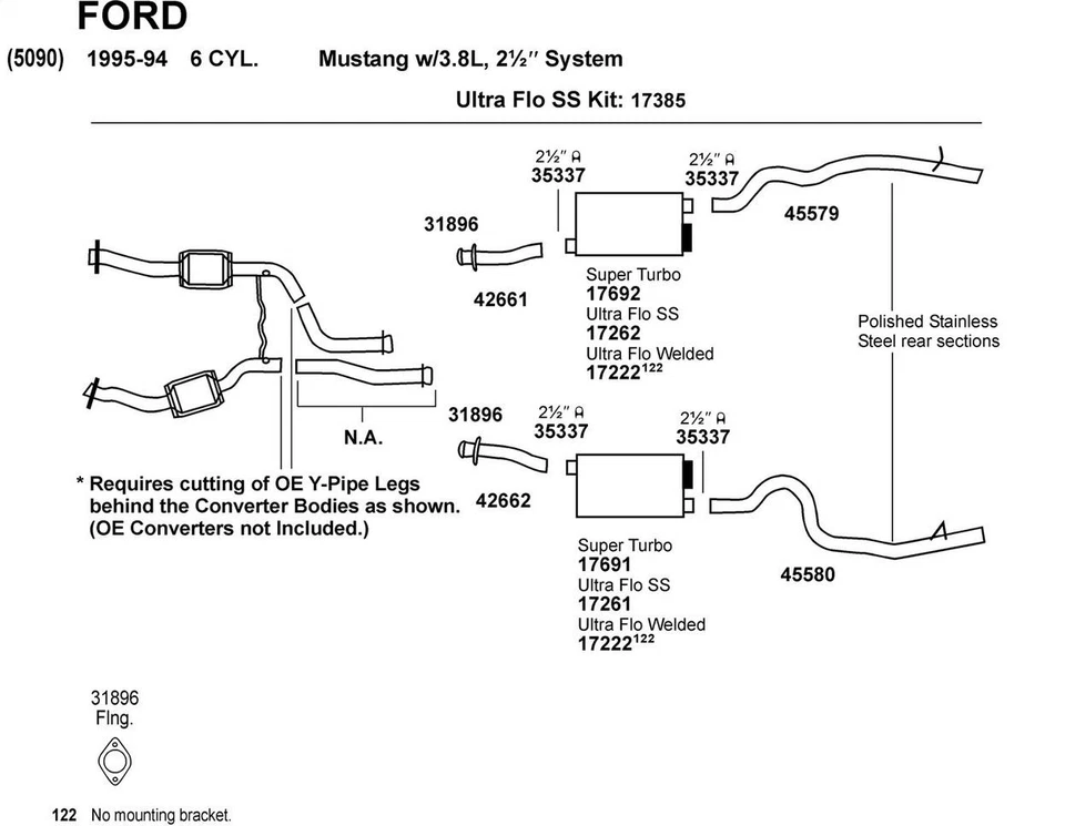Dynomax Exhaust Muffler - Fits 2017-2007 Jeep Wrangler; 2018 Jeep Wrangler JK Dy Foto 2 de 4