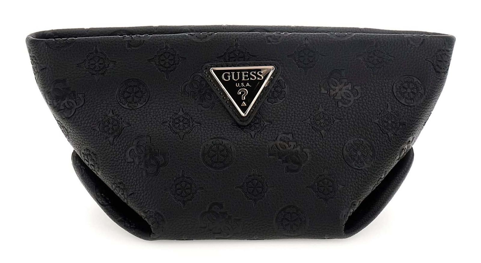 GUESS toiletry bag Helina Top Zip Cosmetic Bag Black Logo