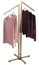 SSWBasics Gold 2-Way Clothing Rack with Slant Arms