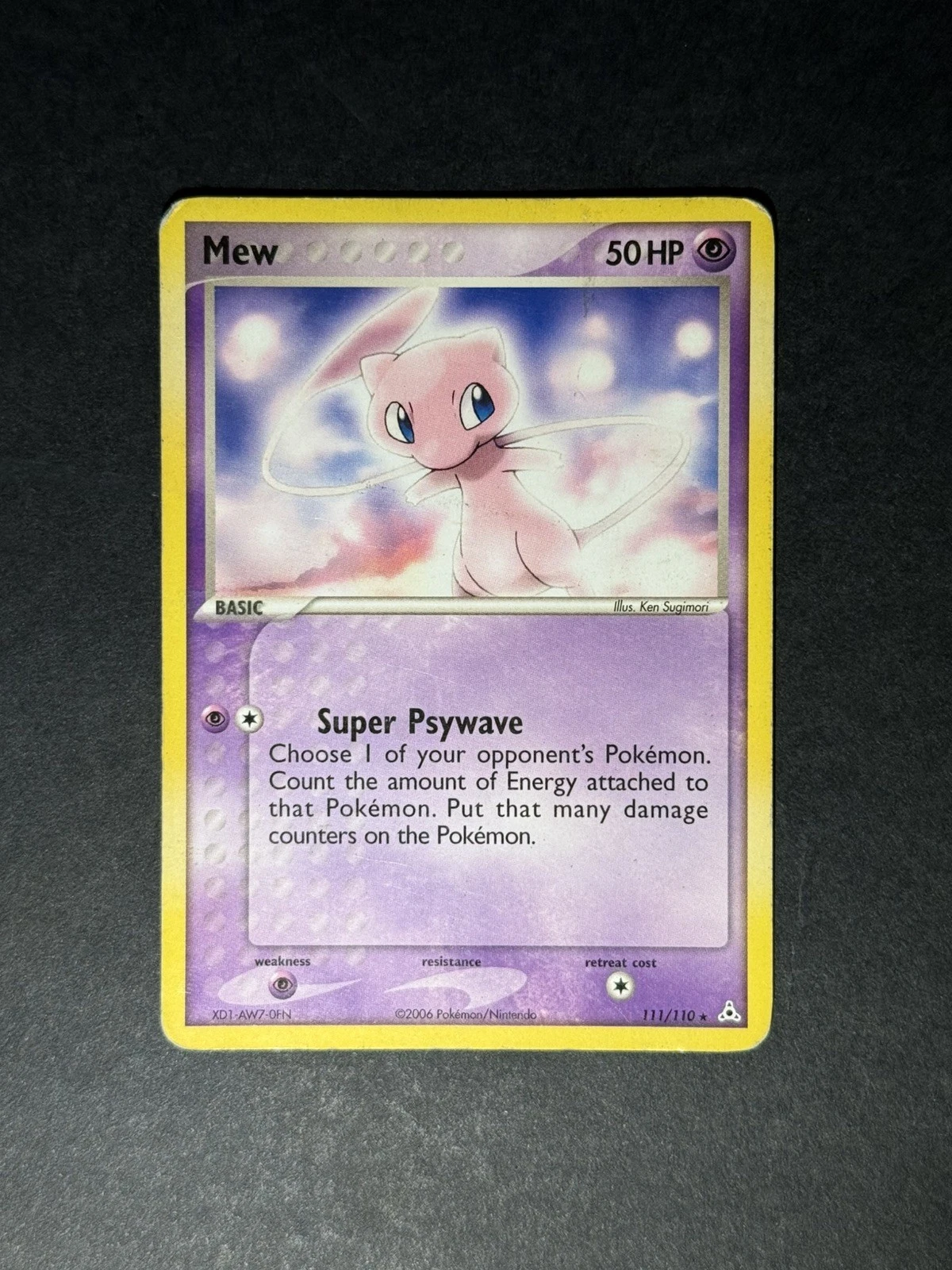 Pokémon Card TCG Mew 111/110 Holon Phantoms Non-Holo DVD Promo Regular Rare