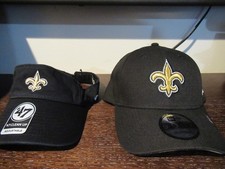 New Orleans Saints Adjustable hat/visor combo new with tags Free Ship