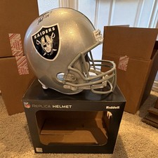 Riddell Ray Guy Autographed Raiders Replica Helmet HOF 14 Schwartz Sports COA