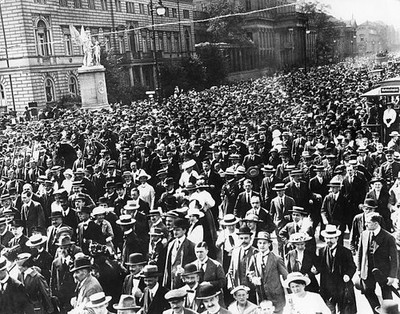 Demonstration on Unter den Linden Boulevard Berlin in support of A- Old Photo