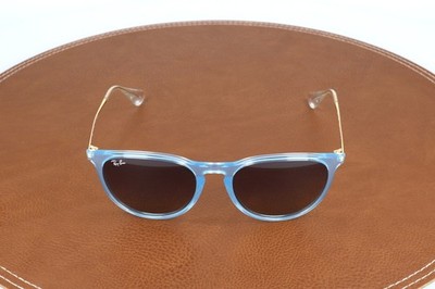Ray-ban Erika Blue Round Small Scratch On Lens Sunglasses 54-18-145