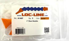 LOC LINE 41407 1" FLARE NOZZLE FOR 1/4" LOC-LINE SYSTEM 2PC PACK - NEW