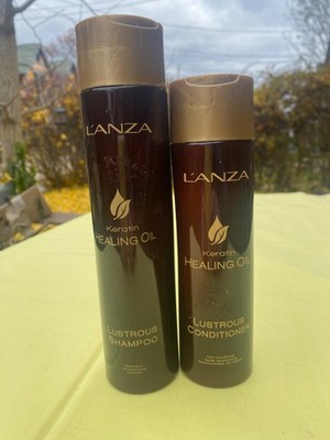 DUO Lanza Keratin Healing Oil LUSTROUS Shampoo 10.1oz & Conditioner 8.5oz Set