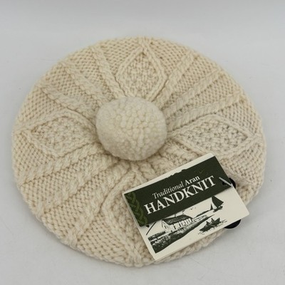 Aran Woollen Mills Kinard Beag Children s Beret Hat 100% Merino Wool - NEW