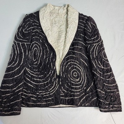 Vintage 80s Giuliacarla Cecchi Sculptural Art Quilt Jacket Florence Italy