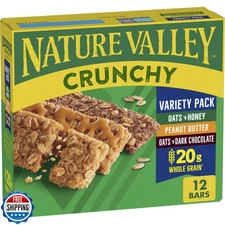 Nature Valley Crunchy Granola Bars, Variety Pack, 12 Ct, 8.94 oz 