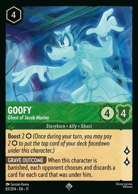 Lorcana Goofy - Ghost of Jacob Marley Winterspell 83/204 NM