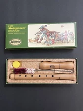 Vintage Mollenhauer Peartree Wood Recorder Made In Germany Model 1003 W Orig Box