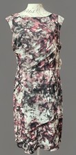 Vince Camuto NWT UK 12 Floral  Sleeveless Stretch Wrap Look Fitted Dress RRP£59