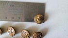 VTG 13+2 Waterbury Button Company Blazer 22mm 17mm Set Brass Kings Crown Rope — photo 4