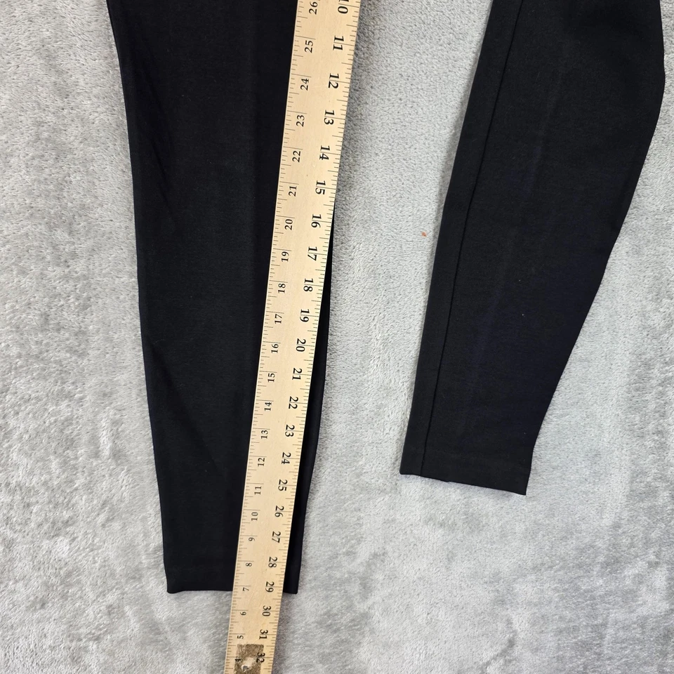J.Crew Pants Womens 2 Black Ponte Knit Back Zip Leggings Stretch Style 31090 - Image 4 of 4