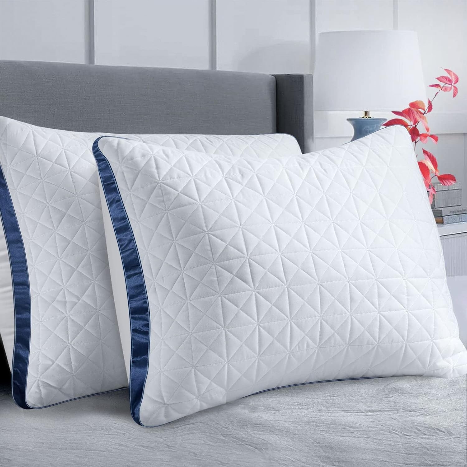 Queen-Size Pillow Set (2-Piece), Luxury Hotel-Grade Cooling 