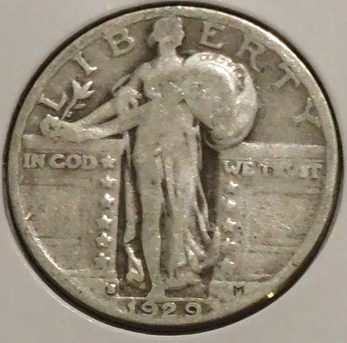 Silver Quarter - Standing Liberty - 1929-S [728]