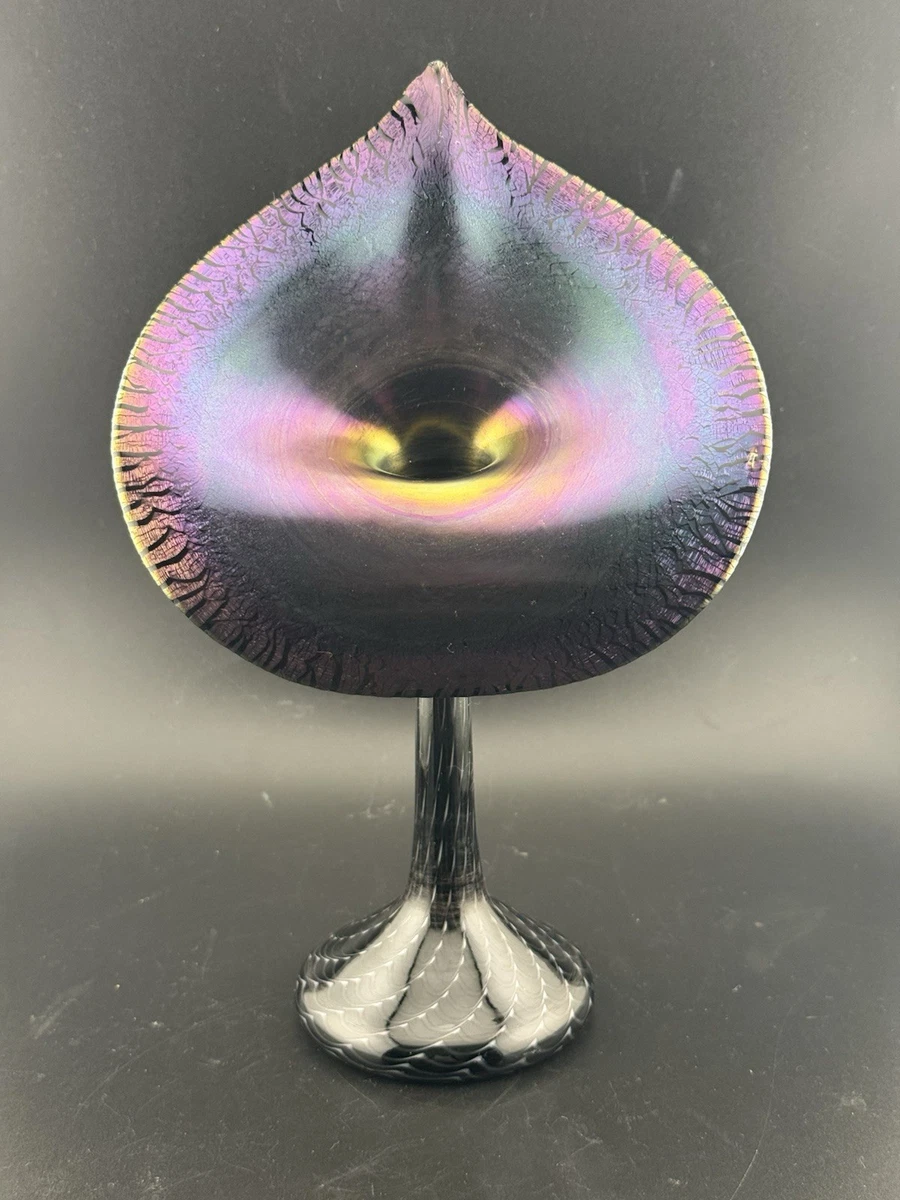 Jack In The Pulpit Vase In Studio & Handcrafted Glass for sale | eBay