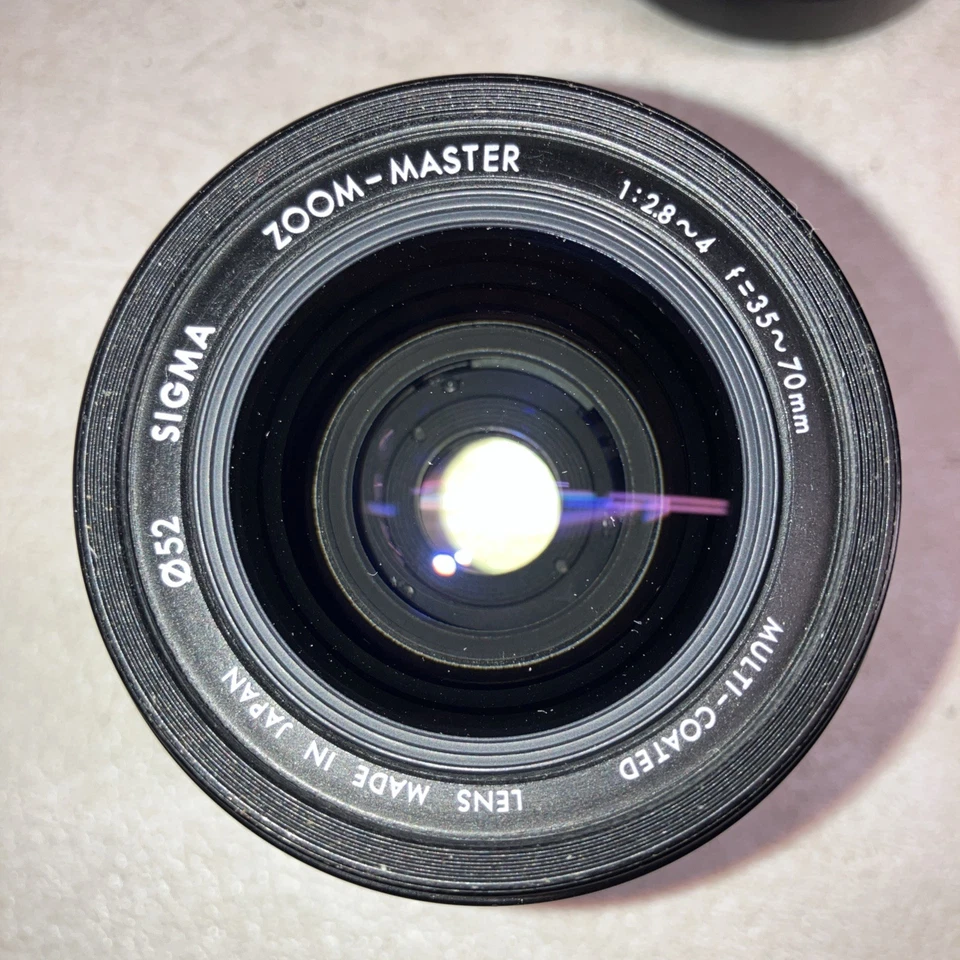 SIGMA ZOOM- MASTER 1: 2.8 ~ 4 f = 35 ~ 70mm Multi-Coated Lens Japan 52mm MINT - Image 2 of 4