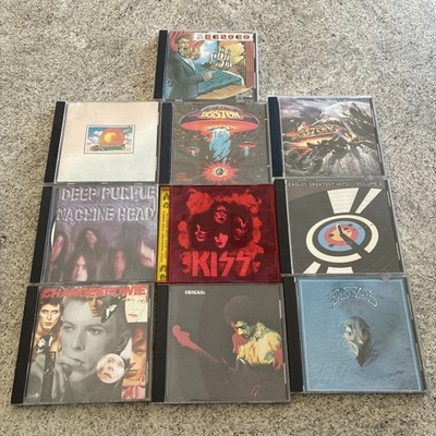 Classic Rock CD Lot of 10 - Kiss, Deep Purple, Jimi Hendrix, The Eagles +