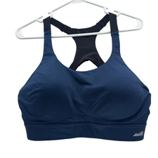 Avia Womens 36D Blue Active Racerback Adjustable Straps Sports Bra Support