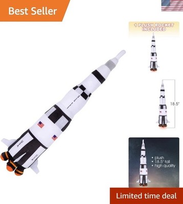 18.5 Inch Space Shuttle Stuffed Toy - Ideal for Nursery Décor & Playtime Fun