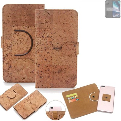 Schutz-Hülle für UMIDIGI Bison X20 Wallet-Case aus Kork Schutzhülle Tasche