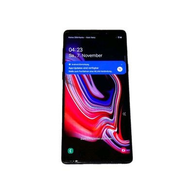 Smartphone Samsung Galaxy Note9 Schwarz 128Gb beschädigt funktionstüchtig! #7012