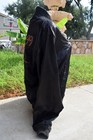 Vintage KISS 99 "Totally Hot" Women's Size M Black Satin Jacket Snap-Front Coat — photo 5