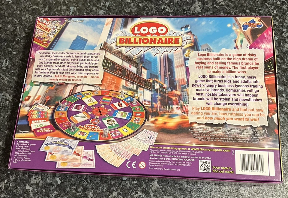 Logo Billionaire Board Game 2013 Complete Drumond Park - Image 2 of 4