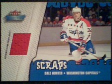 DALE HUNTER  WASHINGTON CAPITALS AUTHENTIC PIECE OF A GAME-USED JERSEY