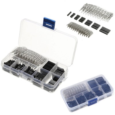  310 PCS 2.54mm Male/ Female Jumper Wire Pin Connector Housing Kit PCB Pin