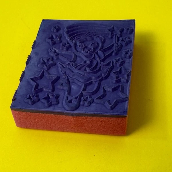 Oso bailarina ~ arco iris ~ estrellas ~ baile ~ sello de goma ~ ~ diseños de Lisa Frank Foto 4 de 4