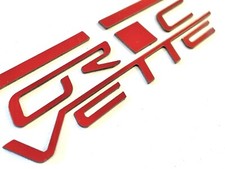 Dkm Rear Bumper Letters Red For Chevrolet Corvette C6 2005-2013 Not Decals Dkm Rear Bumper Letters Red For Chevrolet Corvette C6 2005-2013 Not Decals