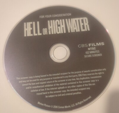 *DISC ONLY* HELL OR HIGH WATER FYC DVD FOR CONSIDERATION SCREENER Film Promo '16