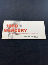 1960 Mercury Original Car Dealer Sales Brochure Catalog 1960 Mercury Original Car Dealer Sales Brochure Catalog