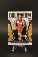 2024-25 Panini Totally Certified Mirror Platinum Gold Team #9 Bub Carrington RC