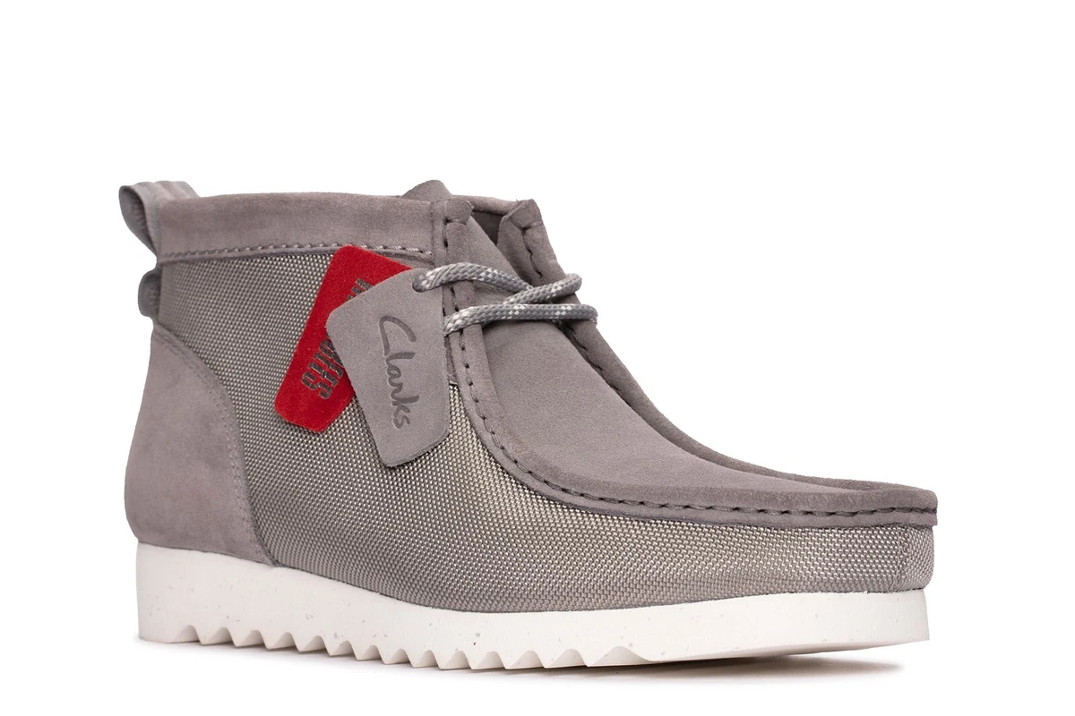 Clarks Mens Grey Combi Limited Edition 2 Eyelet Lace Up Future Wallabee 2