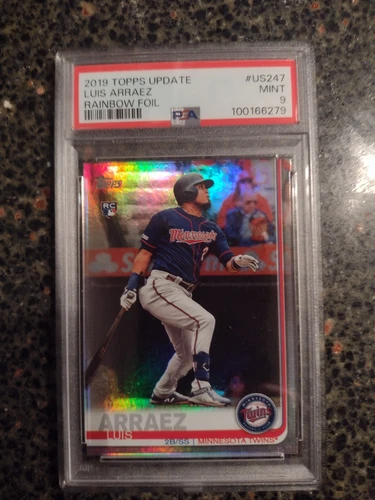 2019 Topps Update Luis Arraez Rainbow Foil #US247 RC PSA 9