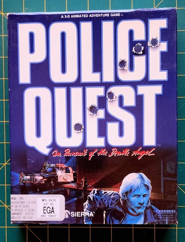 Sierra On-Line POLICE QUEST Vintage Software Spiel 1987 MS DOS